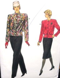 9450 EZ VOGUE BLOUSON BUTTON BAND TOP, SKIRT,PANTS PATTERN 6-16